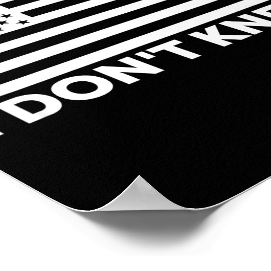 I Don't Kneel  Poster (Hoek)