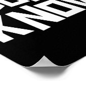 I Don't Know Funny Sarcastic Saying Long Sleeve  Poster (Hoek)