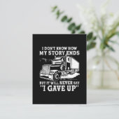 I don't know how my story ends, I gave up. Bedankkaart (Staand voorkant)