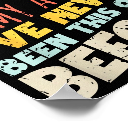 I Don't Know How To Act My Age Funny Old Birthday  Poster (Hoek)