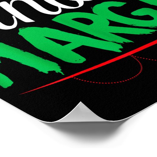 I Don't Know-margo Ugly Sweater Funny Christmas Fo Poster (Hoek)