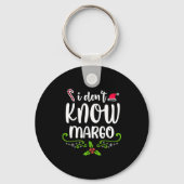 I Don't Know-margo Ugly Sweater Funny Christmas Fo Sleutelhanger (Voorkant)