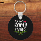 I Don't Know-margo Ugly Sweater Funny Christmas Fo Sleutelhanger (Voorkant)