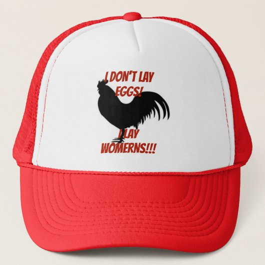 I Dont Lay Eggs I lay Womerns Trucker Hat Trucker Pet (Voorkant)