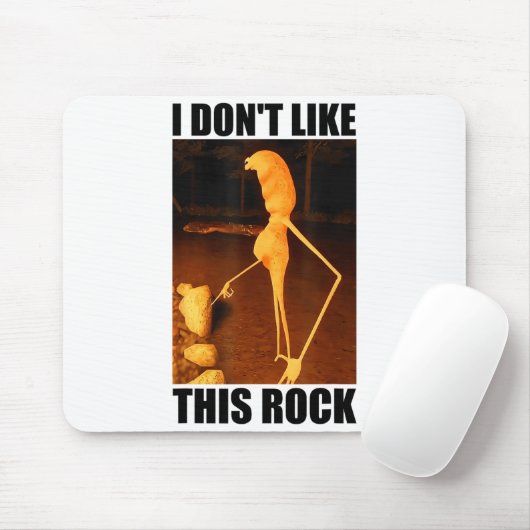 I Don't Like This Rock Funny Marcus The Worm Meme  Muismat (Met muis)