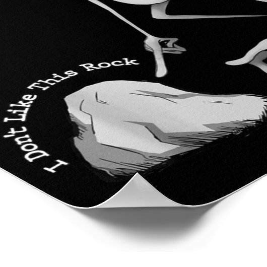 I Don't Like This Rock Funny Marcus The Worm Meme  Poster (Hoek)