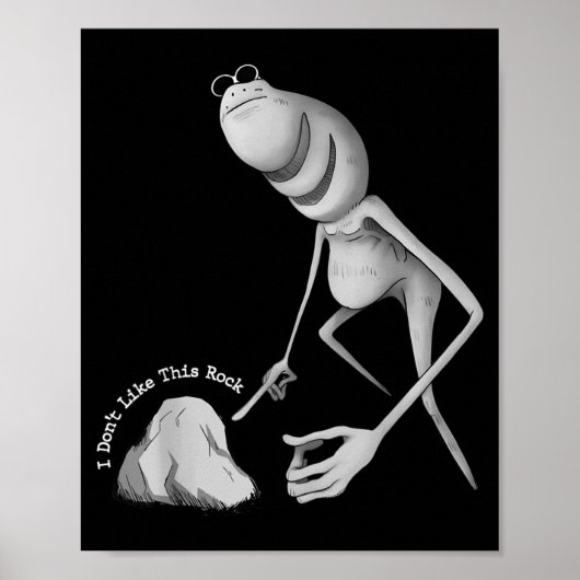 I Don't Like This Rock Funny Marcus The Worm Meme  Poster (Voorkant)