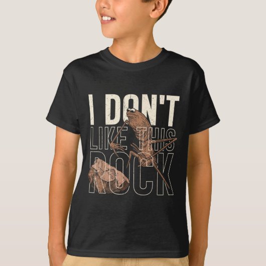 I Don't Like This Rock Marcus The Worm Meme Funny T-shirt (Voorkant)