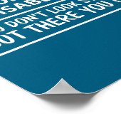 I Dont Look Disabled But You Don't Look Stud But T Poster (Hoek)