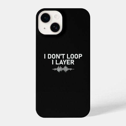 I Don't Loop I Layer Minimal Music V2 iPhone Hoesje (Achterkant)
