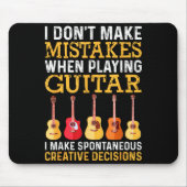 I Don't Make Mistakes When Playing Guitar Funny Gu Muismat (Voorkant)