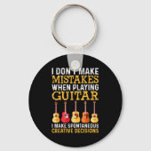 I Don't Make Mistakes When Playing Guitar Funny Gu Sleutelhanger (Voorkant)