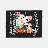 I Don't Need A Costume I'm A Stal Worker Ghost Hal Fleece Deken (Voorkant (Horizontaal))