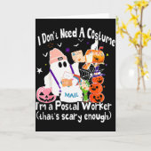 I Don't Need A Costume I'm A Stal Worker Ghost Hal Kaart (Gele Bloem)