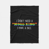 I Don't Need A Mood Ring I Have A Face  Fleece Deken (Voorkant)