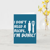 I Don't Need A Recipe I'm Bunic Romanian Grandfath Kaart (Gele Bloem)