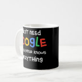 I Don't Need Google My Daughter Know Everything Koffiemok (Voorkant links)