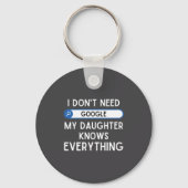 I Don't Need Google My Daughter Knows Everything - Sleutelhanger (Voorkant)