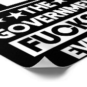 I Don't Need The Government Fors Me Everyday Sarca Poster (Hoek)