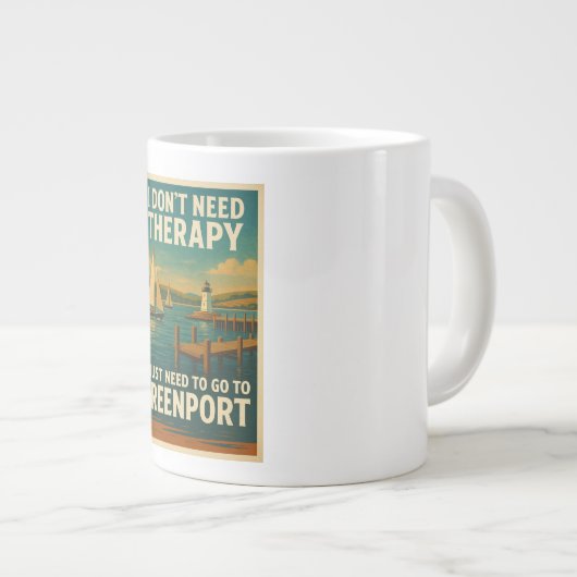 I don't need therapy, I just need Greenport Grote Koffiekop (Voorkant rechts)