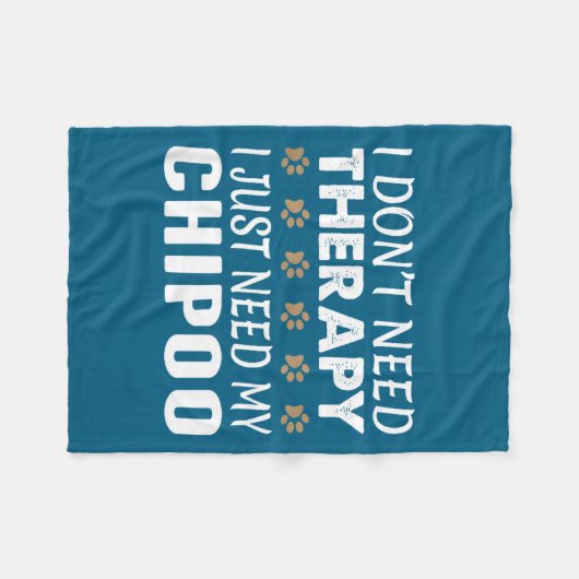 I Don't Need Therapy - I Just Need My Chio -  Fleece Deken (Voorkant (Horizontaal))