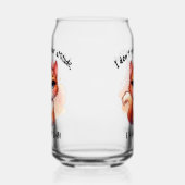 I Don't Need Your Attitude Funny Cat Lover Gift Blikvorm Glas (Rechts)