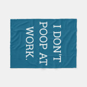 I Don't Op At Work Funny Casual Friday  Fleece Deken (Voorkant (Horizontaal))