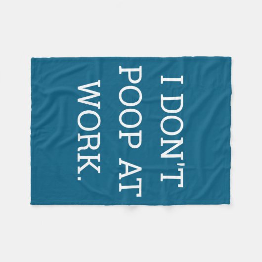 I Don't Op At Work Funny Casual Friday Fleece Deken (Voorkant (Horizontaal))