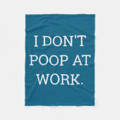 I Don't Op At Work Funny Casual Friday Fleece Deken (Voorkant)
