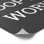 I Don't Op At Work Funny Casual Friday Poster (Hoek)