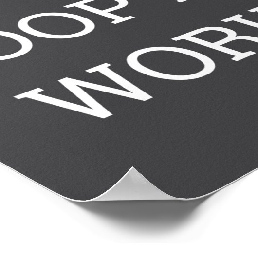 I Don't Op At Work Funny Casual Friday  Poster (Hoek)