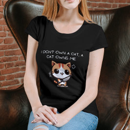 I Don't Own a Cat, a Cat Owns Me T-shirt