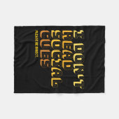 I Don't Read Social Cues Please Be Direct Apparel Fleece Deken (Voorkant (Horizontaal))
