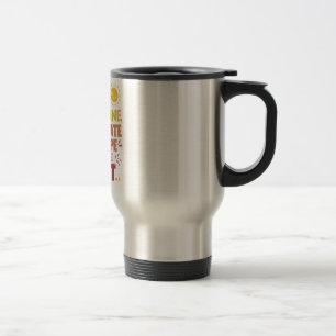 I Don't Rise and Shine Geel Bruin Typografie Reisbeker