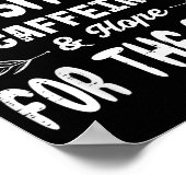 I Dont Rise Shine Caffeinate Funny Saying Coffee M Poster (Hoek)