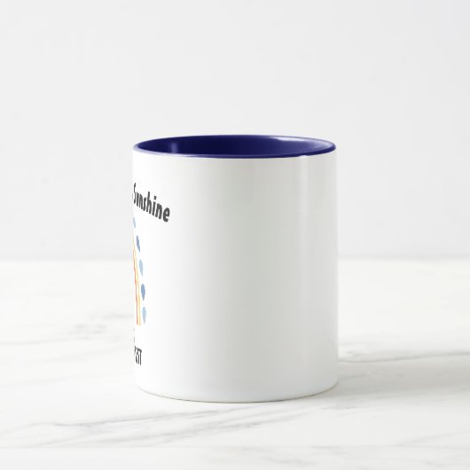 I Don't Rise & Sunshine Mok, Funny Coffee Mok (Midden)