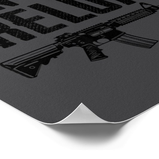 I Don't Run I Reload - Ar15 2nd Amendment Funny Gu Poster (Hoek)