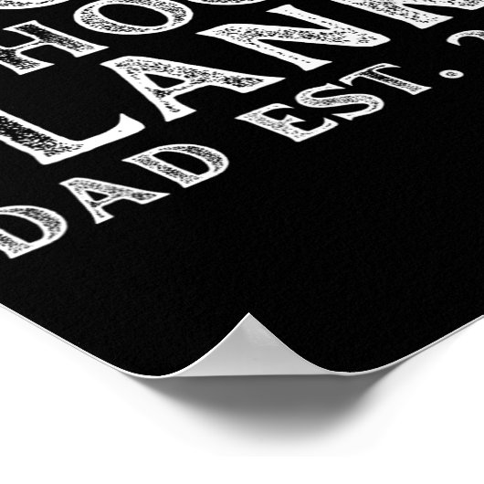 I Dont Shoot Blanks Dad Est 2025 Gender Reveal Fun Poster (Hoek)