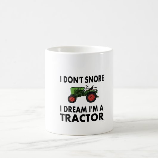 I Don't Snore I Dream I'm A Tractor Koffiemok (Center)
