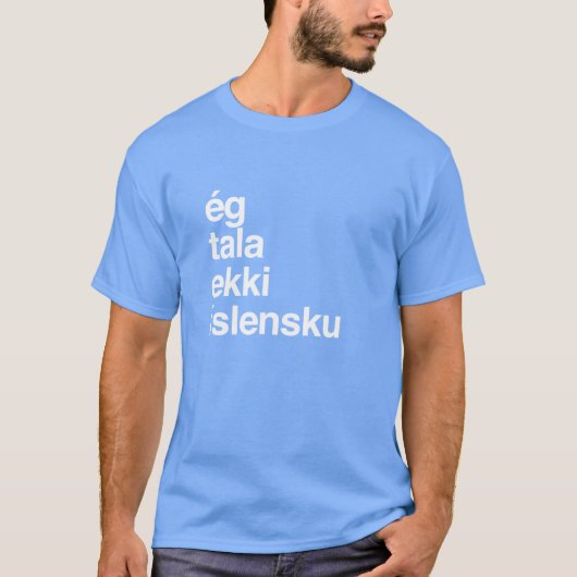 I Dont Speak Icelandic Iceland vintage T-shirt (Voorkant)