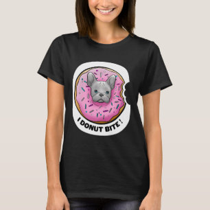 I Donut Bite Cute Frenchie Donut French Bulldog Sw T-shirt