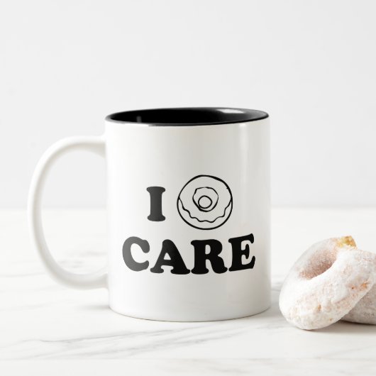I Donut Care Coffee-Mok Tweekleurige Koffiemok (Met donut)