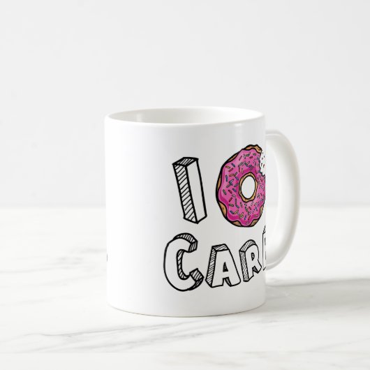 I Donut Care Funny Koffiemok (Voorkant rechts)