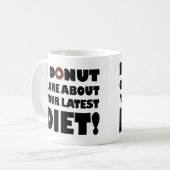 I Donut Care Funny Mug of Travel Mug Koffiemok (Voorkant links)