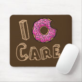 I Donut Care Funny Muismat (Met muis)