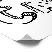 I Donut Care Funny Poster (Hoek)