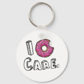 I Donut Care Funny Sleutelhanger (Voorkant)
