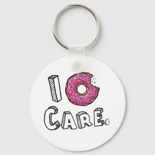 I Donut Care Funny Sleutelhanger