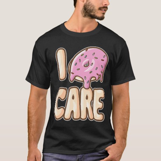 I Donut Care IDC Foodie Doughnut T-shirt (Voorkant)