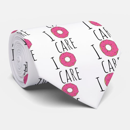 I Donut Care Shirt | Funny Donut T-Shirt Stropdas (Opgerold)